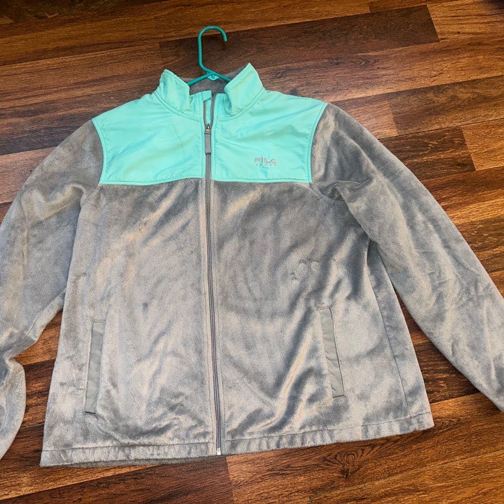Fila Women's Sweater - Mint and Gray - Picture 2 of 8